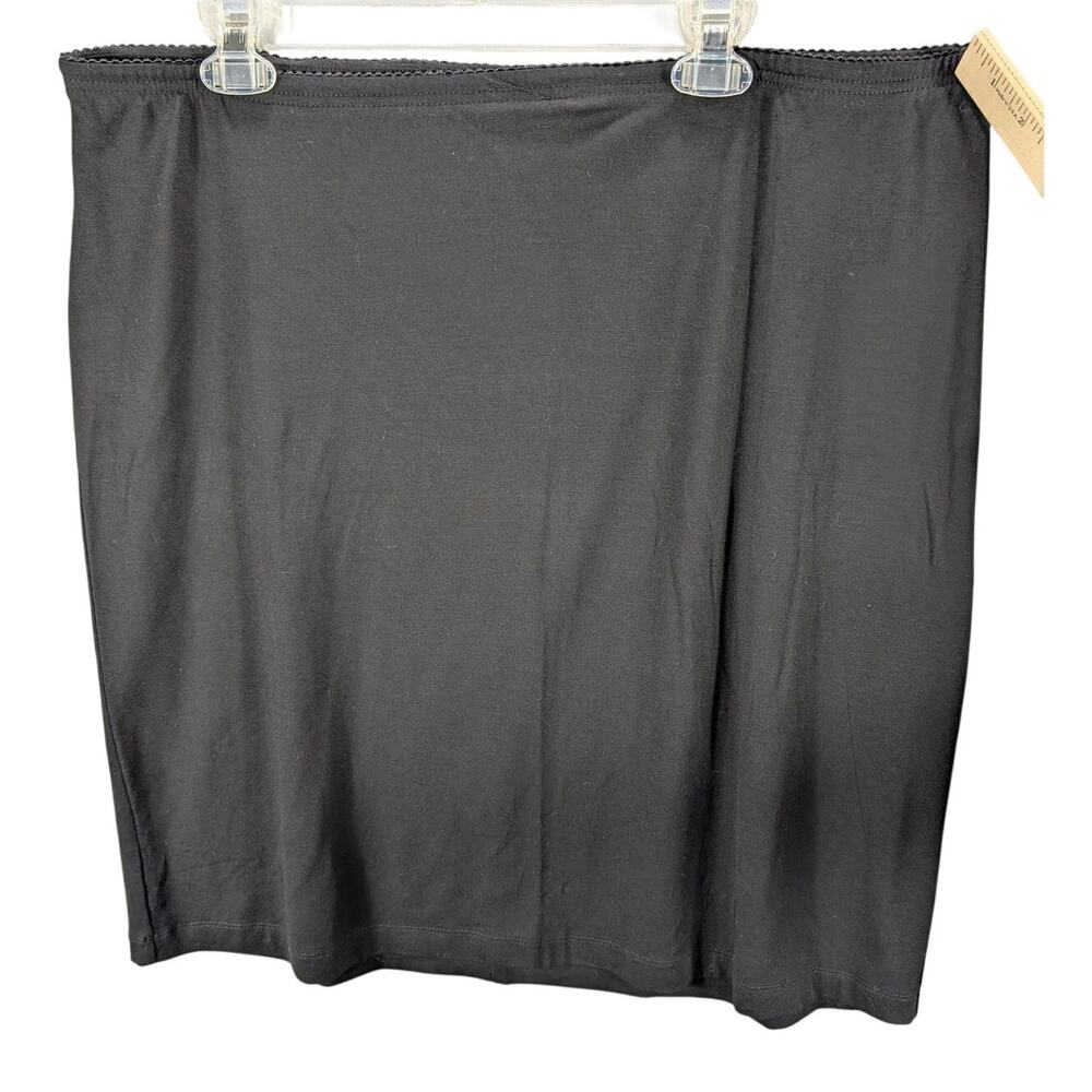 J Jill Skirt Womens 2X Black Stretch Pull On Slip Lined Soft Comfort Plus Size
